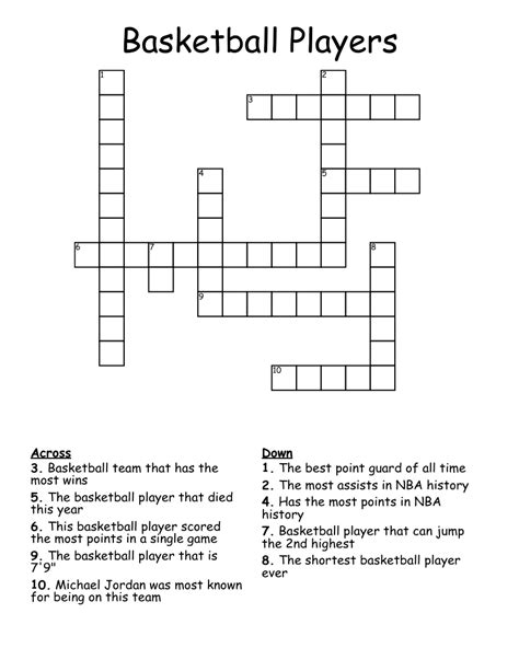 nba player crossword clue|More.